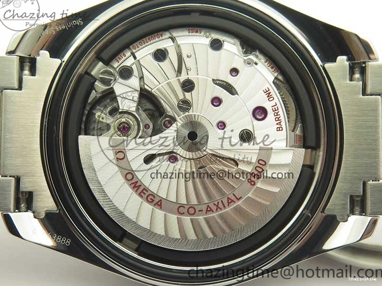 0224 FlexibleFit Aqua Terra 150M SS VSF 1:1 Best Edition Black Wave Textured Dial RG Hand on SS Bracelet A8500 Super Clone 8032